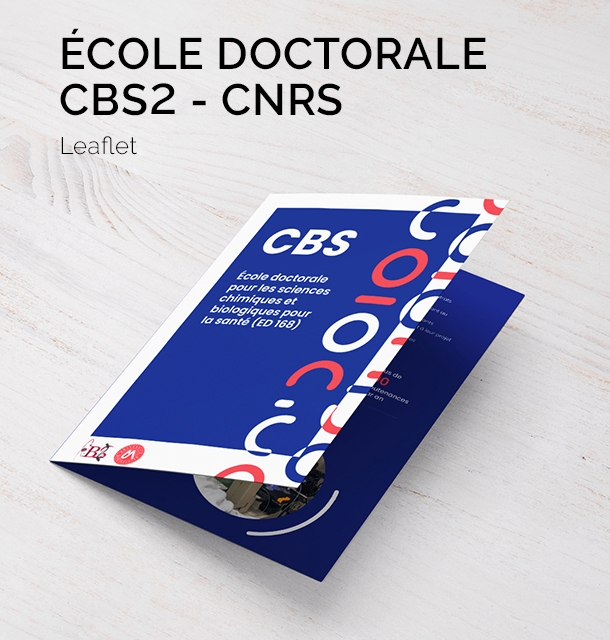 brochure pour l'École doctorale du CNRS Monptellier - leaflet