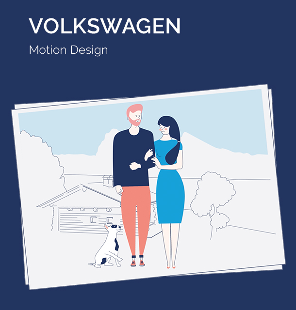 storyboard et motion design pour Volkswagen - direction artistique storyboard