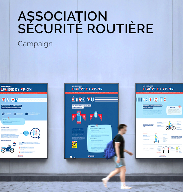 campagne publicitaire pour l'association prévention routière - brand identity