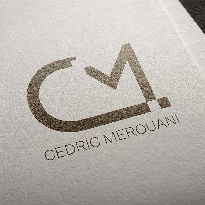 logo de Cedric Merouani sur papier