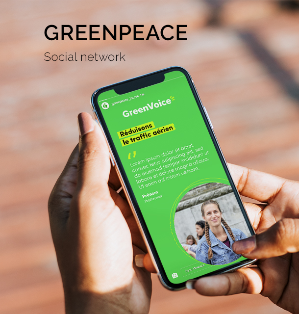 post réseaux sociaux pour Greenpeace - webdesign