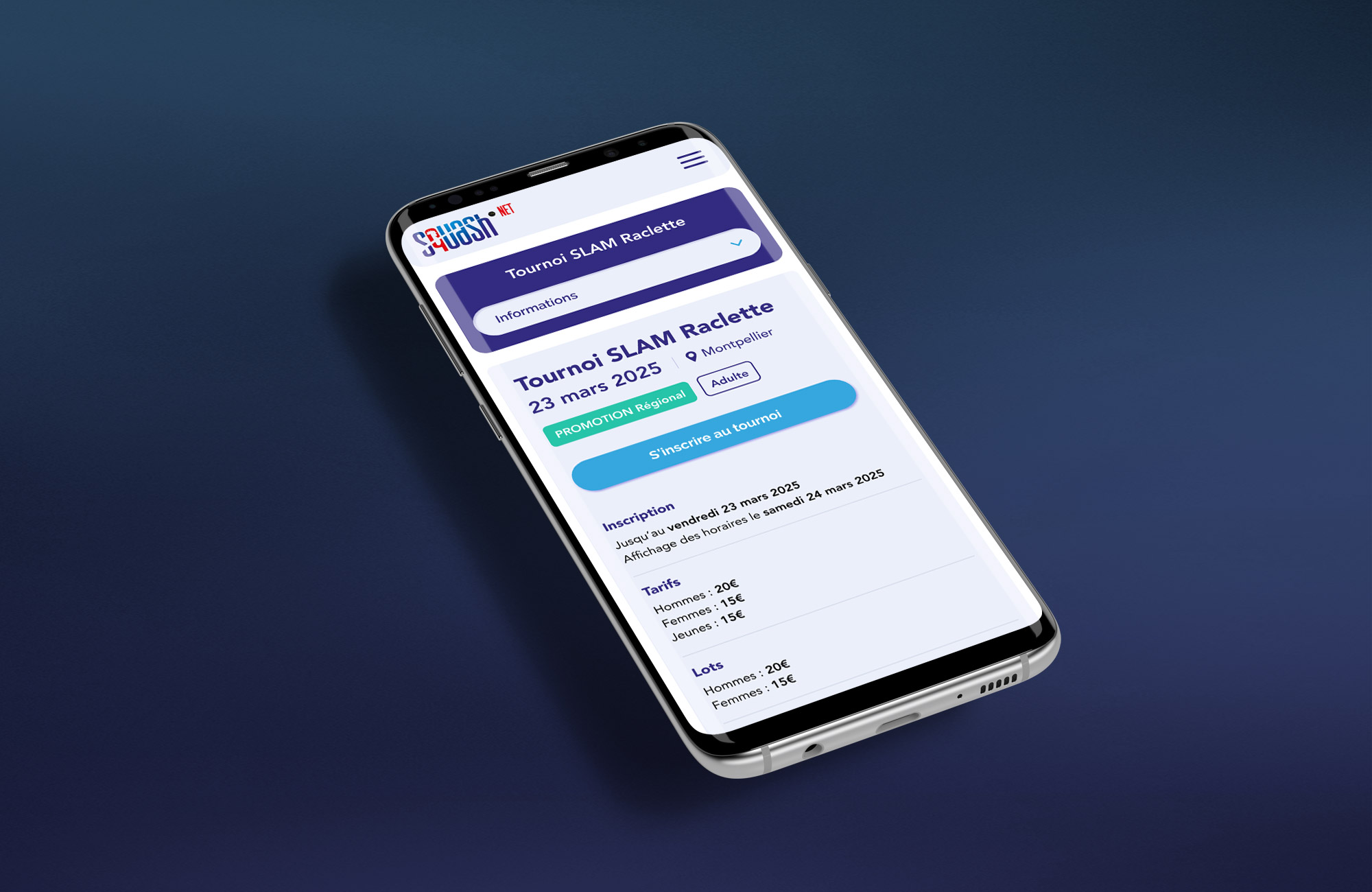 autre porposition de la homepage mobile du site EnSanté